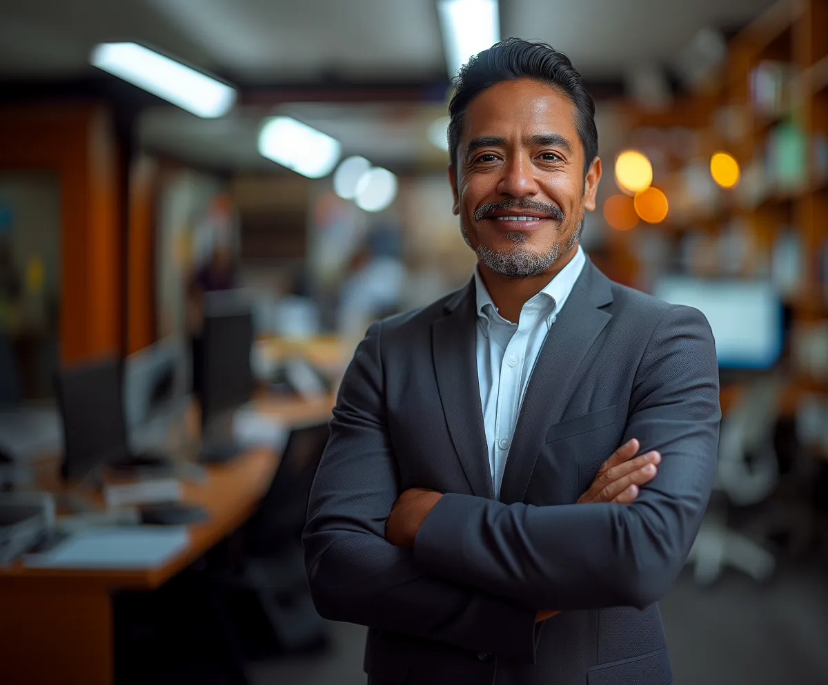 Persona motivada al amanecer